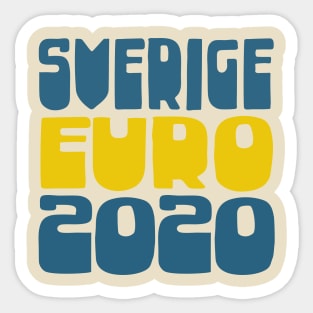 Sverige Euro 2020 Soccer Gift Design Sticker